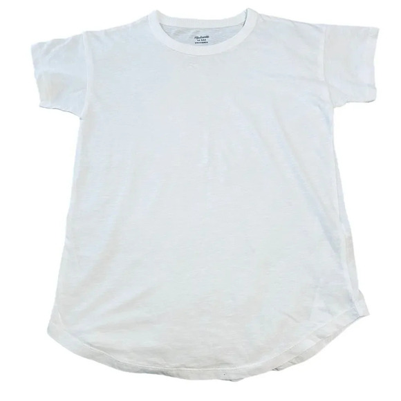 Madewell Size XXS Basic White Tee Short Sleeve Causal Lightweight Cotton - Picture 1 of 7